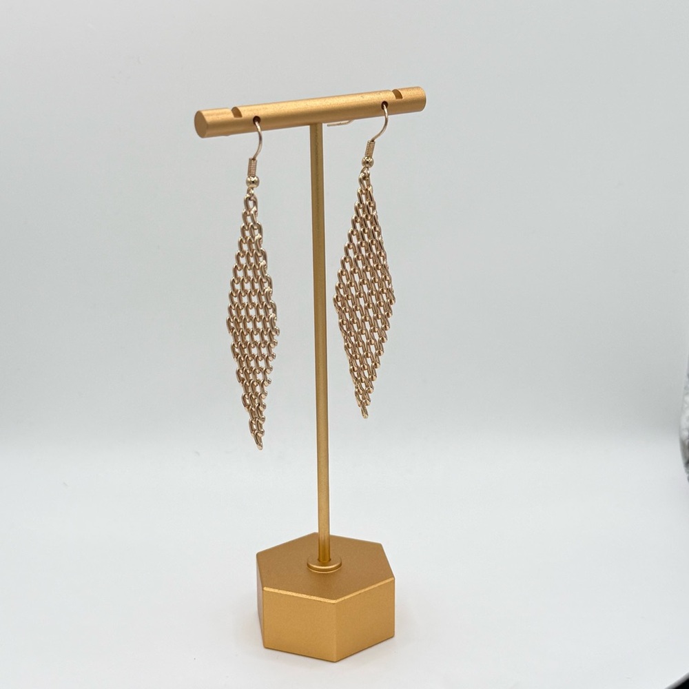 Elegant Gold Dangle Earrings